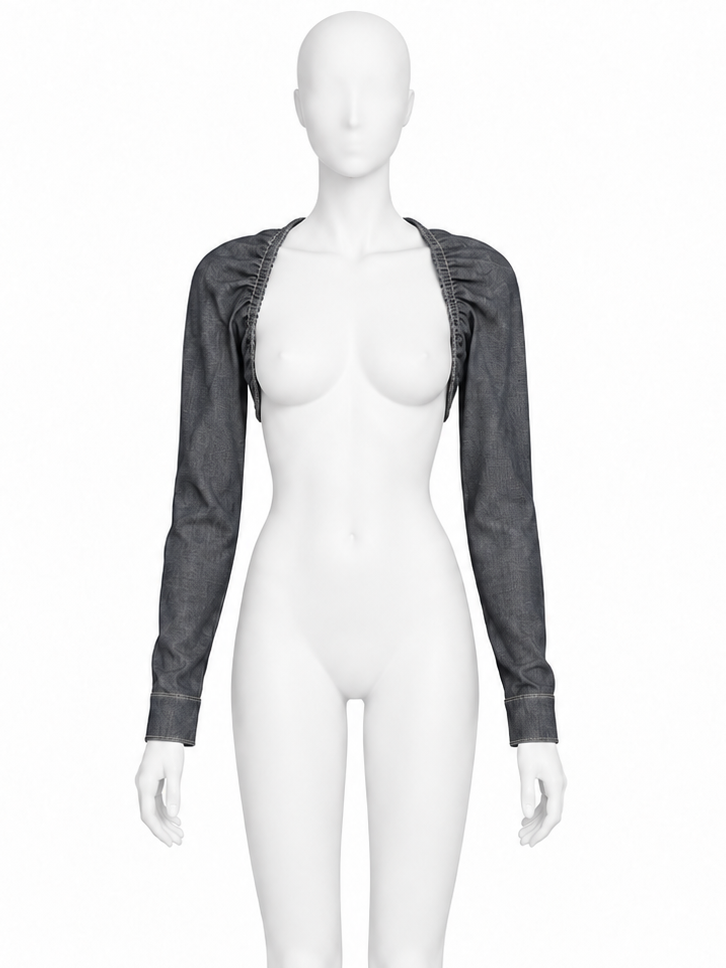 Jean Paul Gaultier light denim bolero