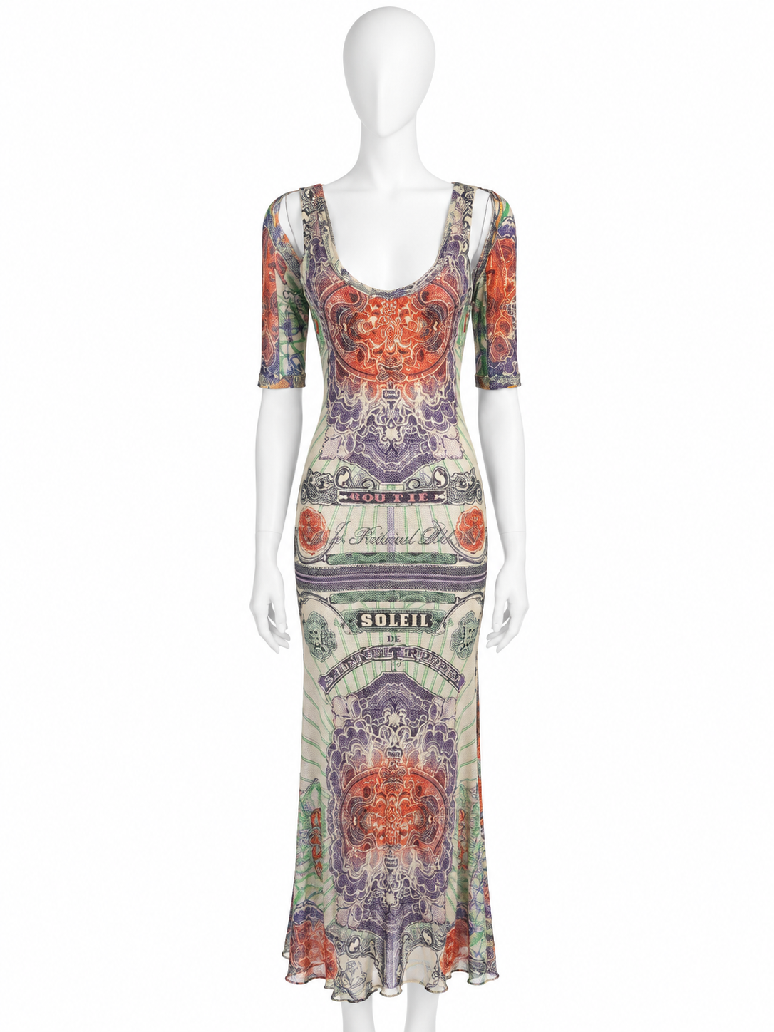 Jean Paul Gaultier poker mesh dress