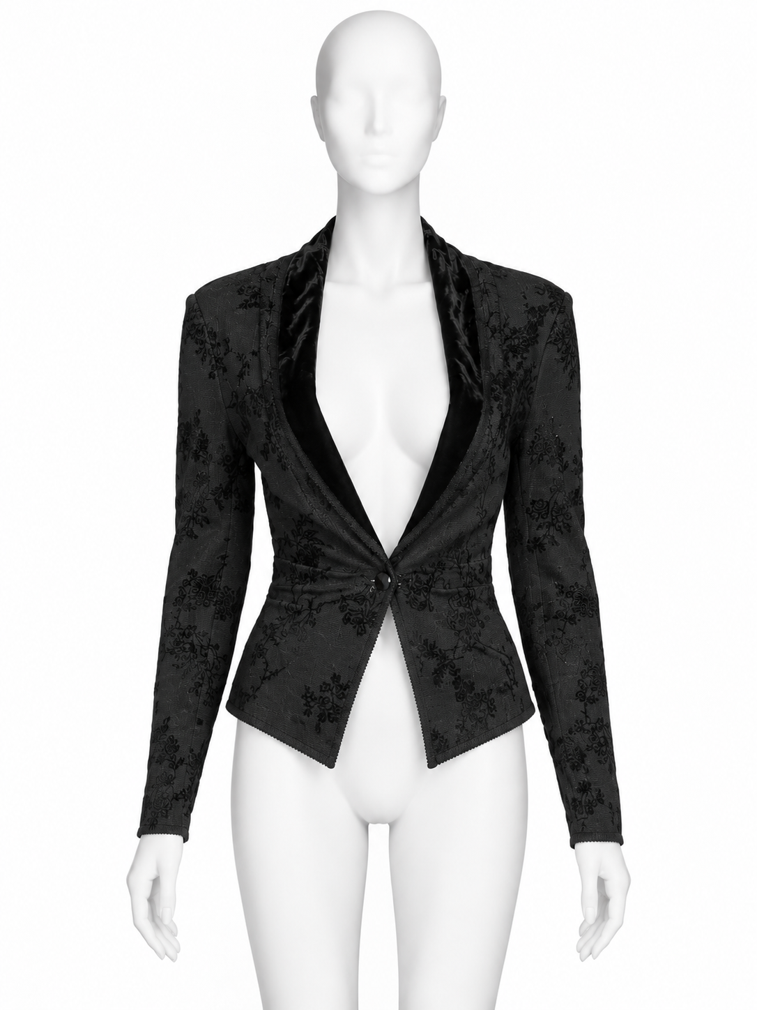 John Galliano spring 1998 jacquard knit jacket top