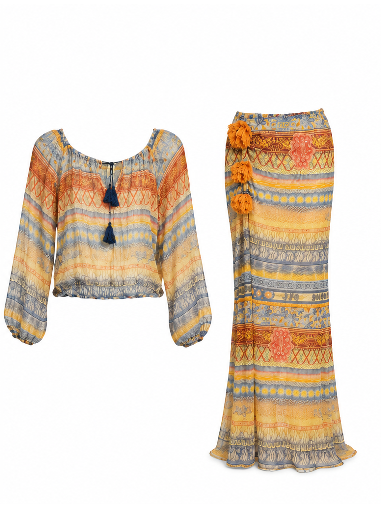 Jean Paul Gaultier blouse and skirt separated