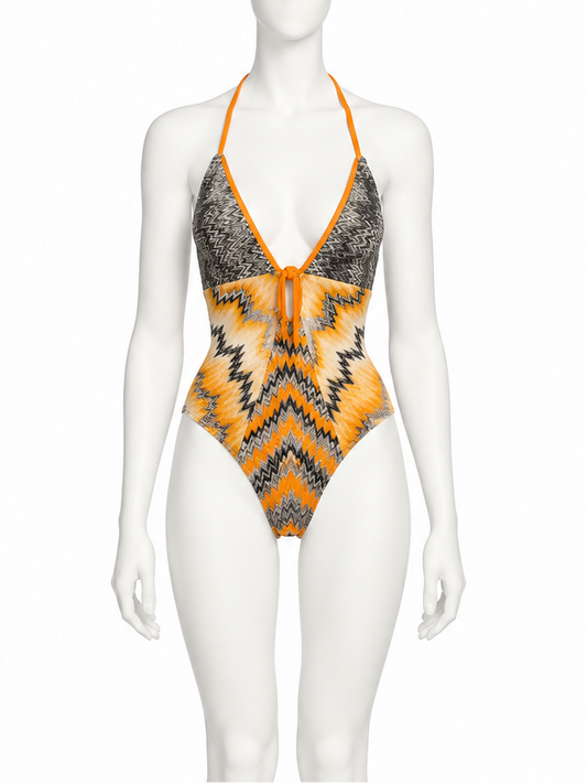 Missoni halter bodysuit swim