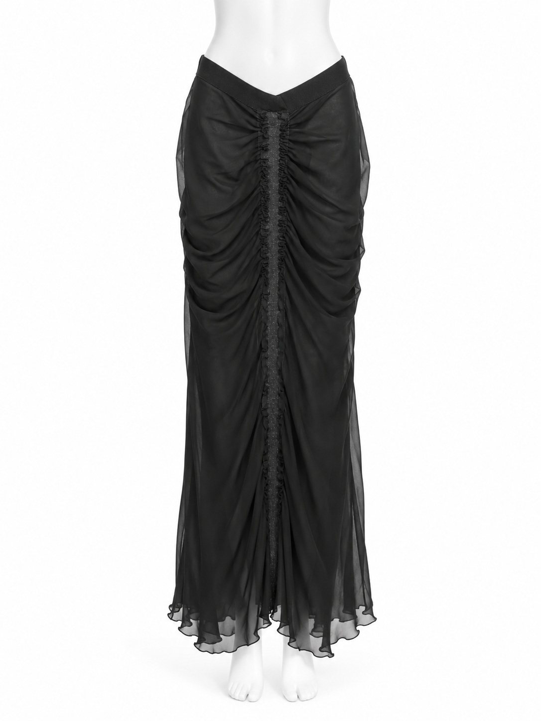 Moschino sheer maxi low waisted skirt