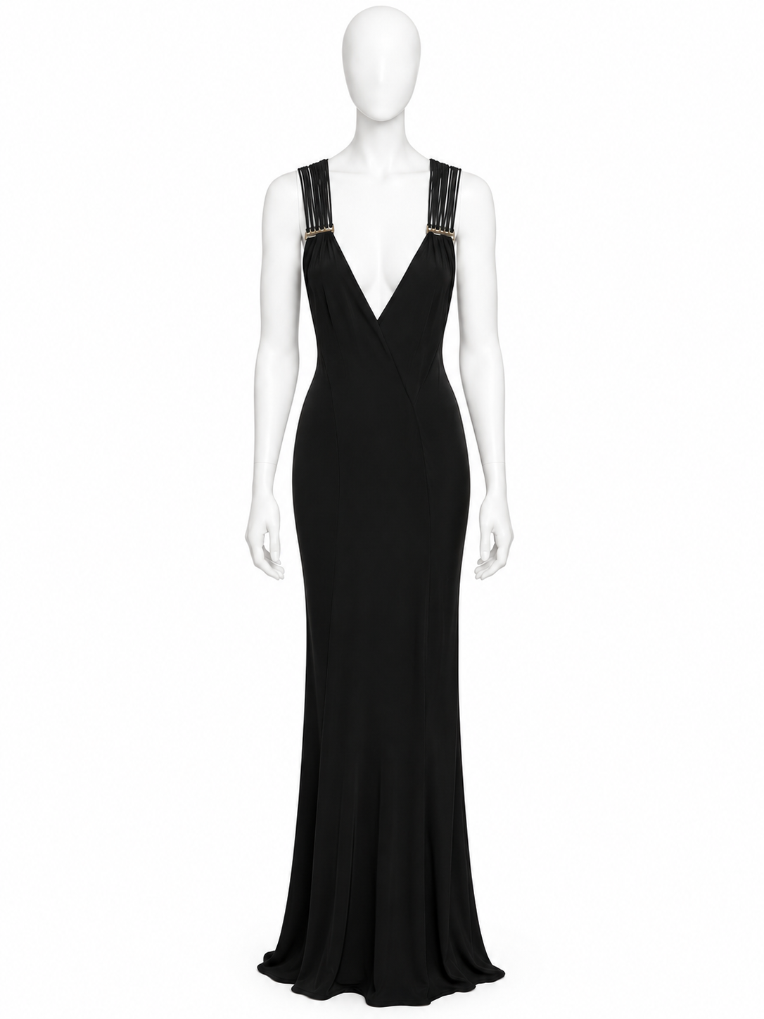 Plein Sud silk string maxi dress front