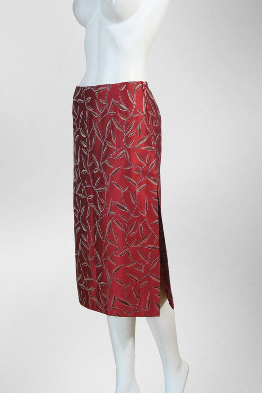 prada 1997 silk skirt