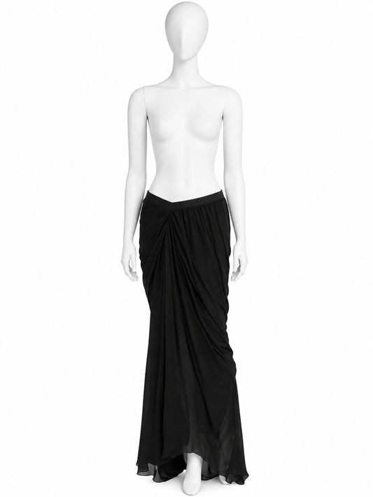 Rick Owens maxi silk skirt