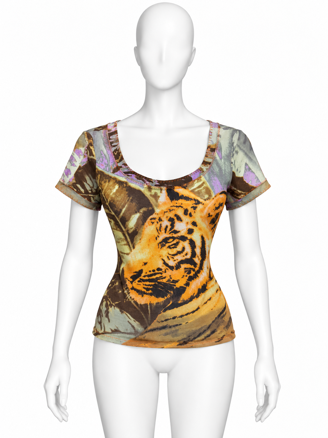Roberto Cavalli tiger printed top