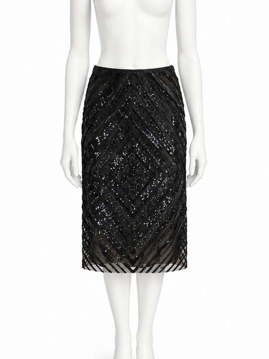 Valentino hand beaded skirt