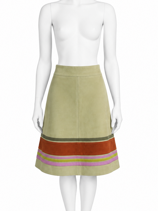 Valentino suede skirt